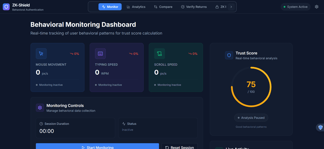ZK-Shield — AI Fraud Detection